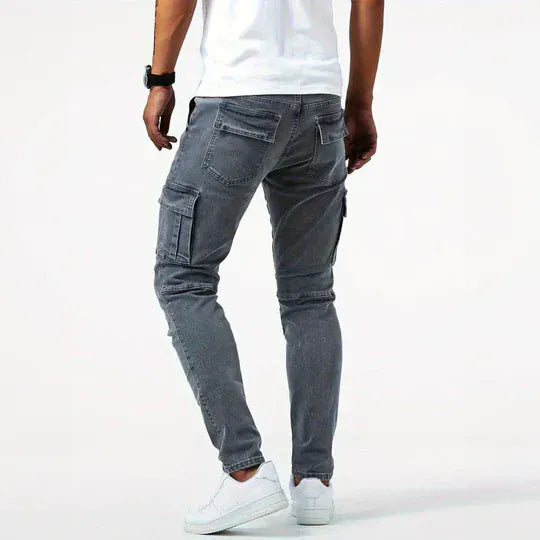 Arne™ | Cargo jeans med stretch