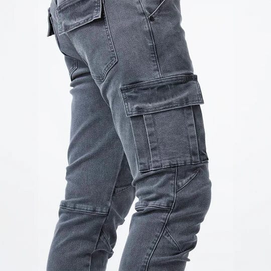 Arne™ | Cargo jeans med stretch