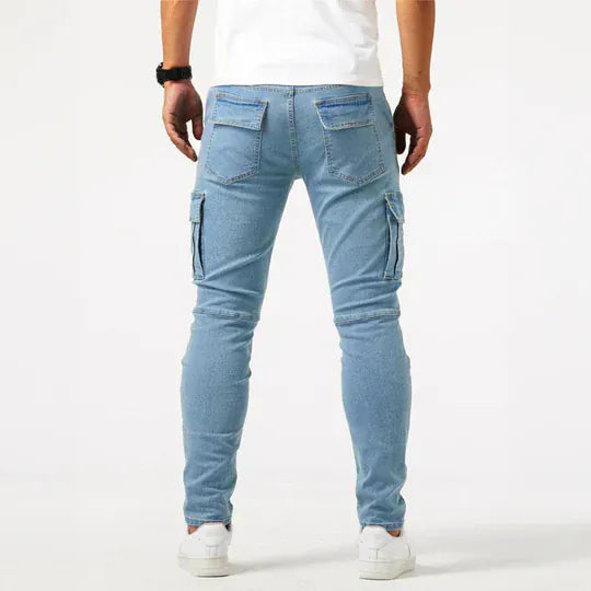 Arne™ | Cargo jeans med stretch