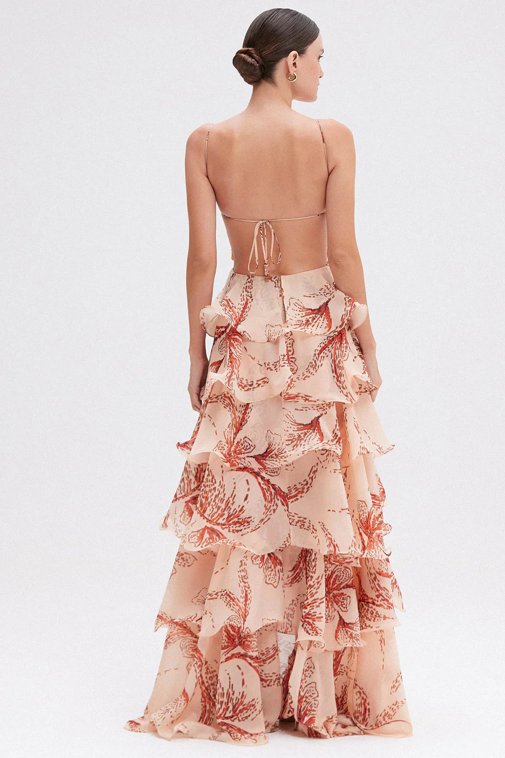 Nahla™ | Elegant kjole med flæser og sommerfugledetalje