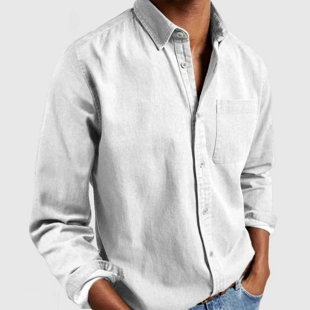 Lewis™ | Afslappet bluse i let bomuld