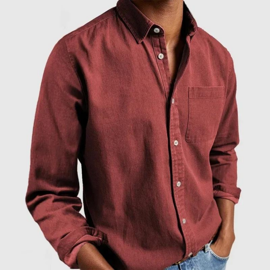 Lewis™ | Afslappet bluse i let bomuld