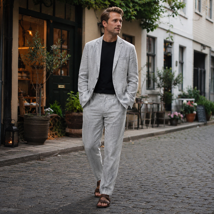 Dennis™ | Afslappet linned sæt