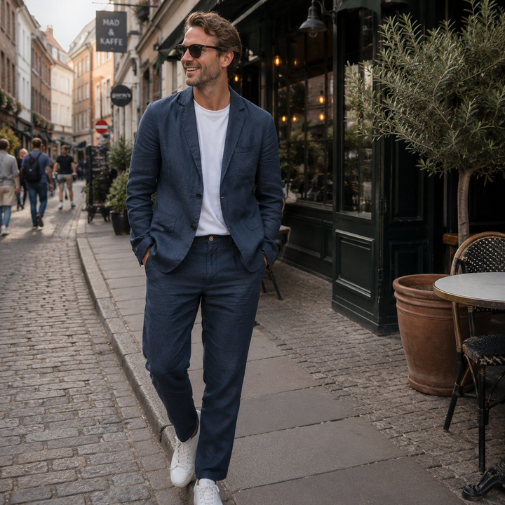 Dennis™ | Afslappet linned sæt