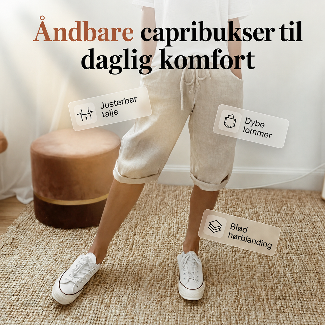 Heidi™ | Shorts i bomuld og hør