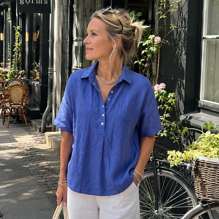 Gitte™ | Blød bluse med V-hals