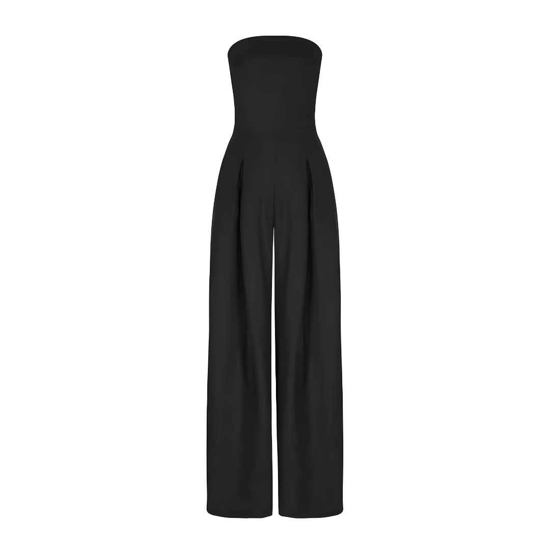Evania™ | Elegant stropløs buksedragt med vide ben