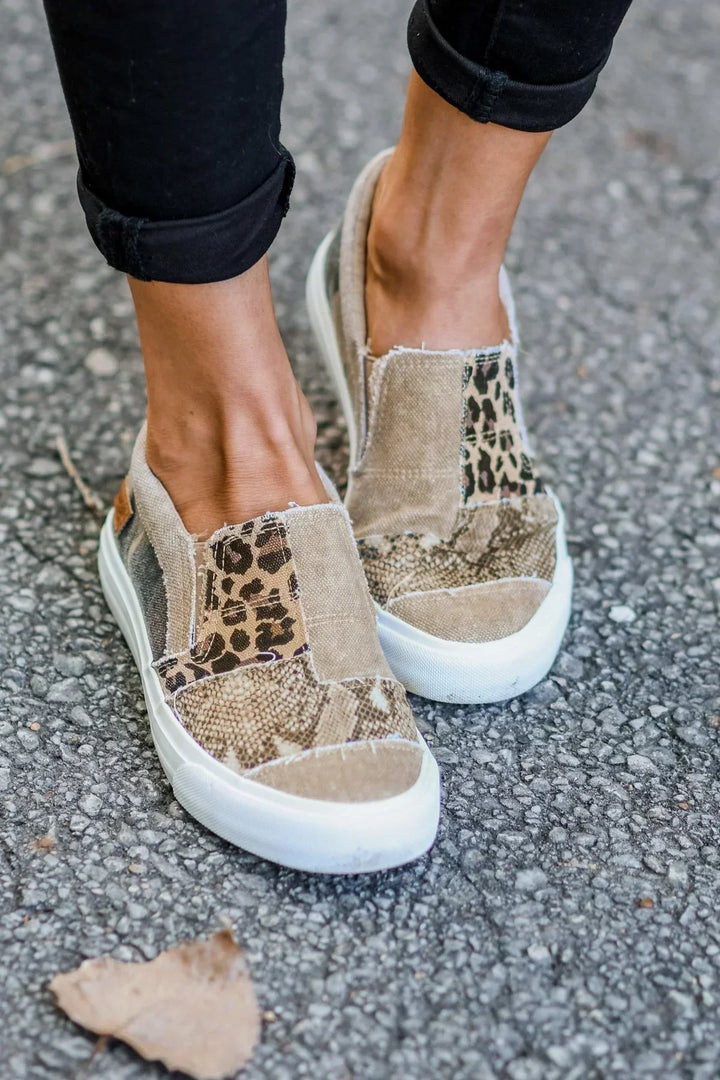 Noni™ | Komfortable patchwork-slip-ons