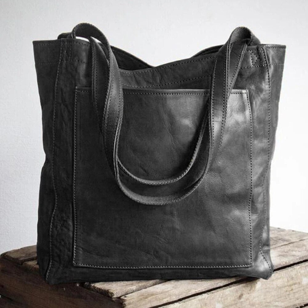 Lisa™ | Elegant shopper i læder
