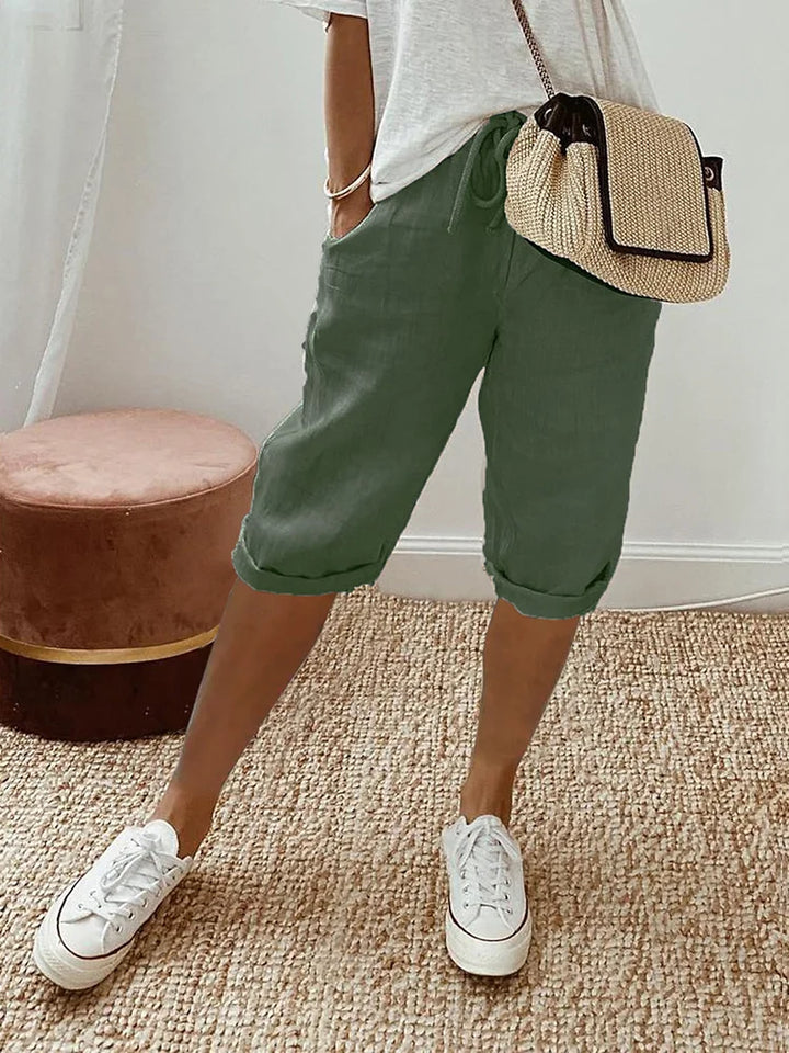 Heidi™ | Shorts i bomuld og hør