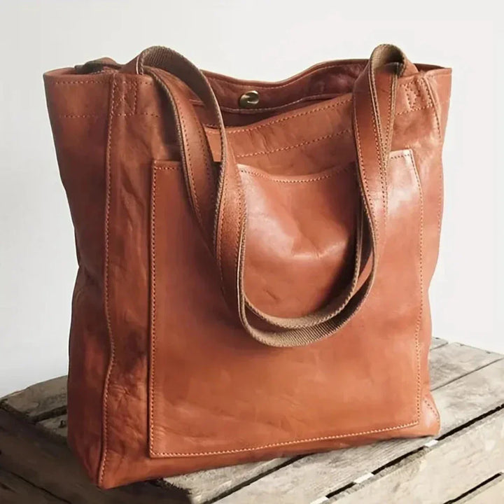 Lisa™ | Elegant shopper i læder