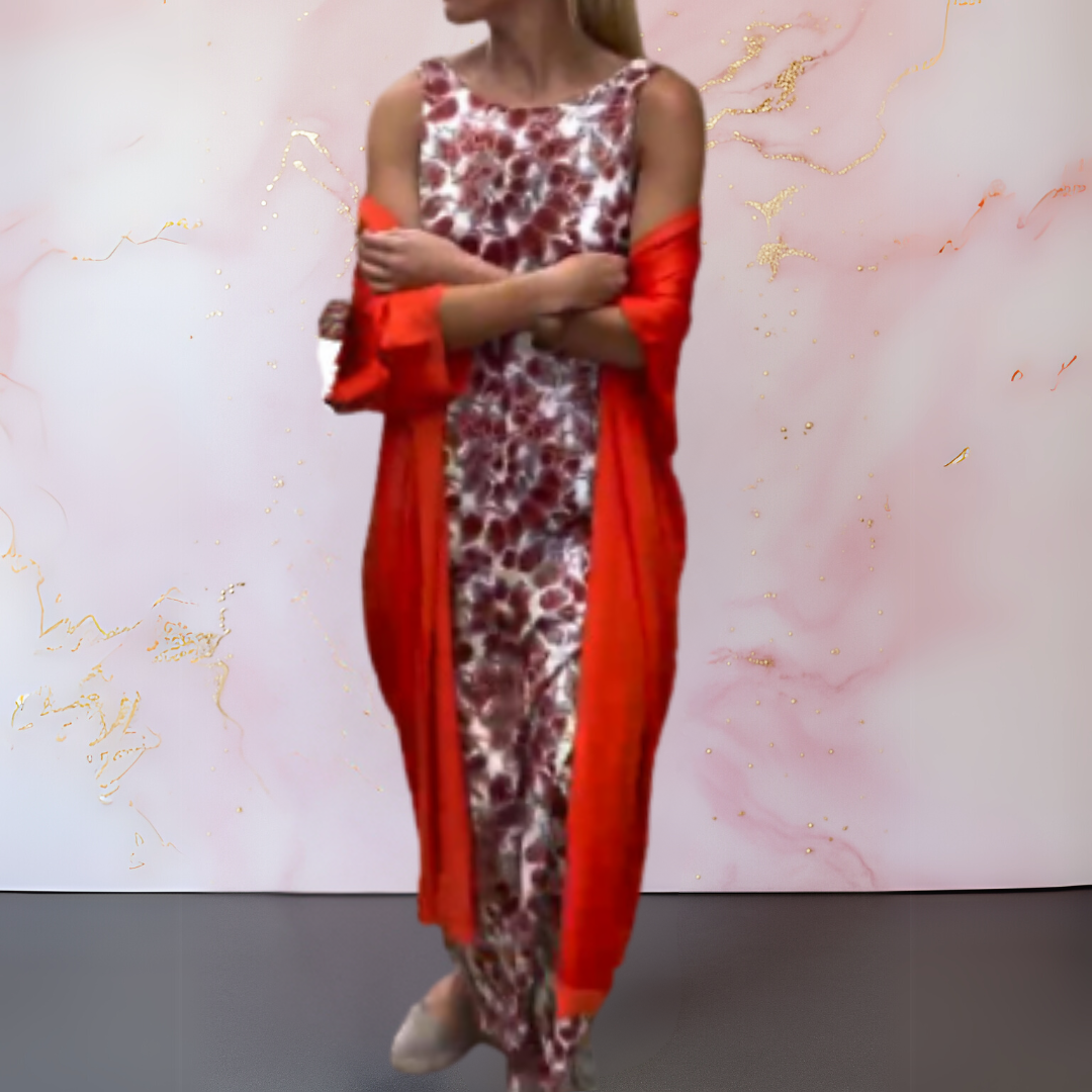 Sabine™ | Elegant kjolesæt med cardigan
