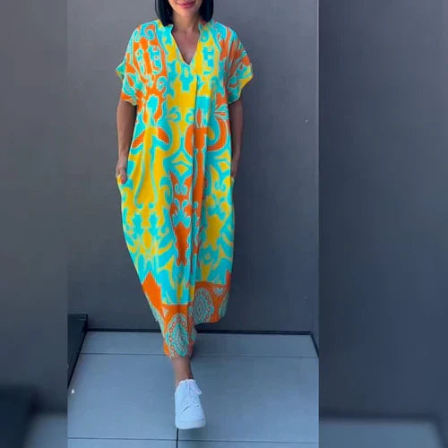 Mia™ | Let sommerkjole med livligt print