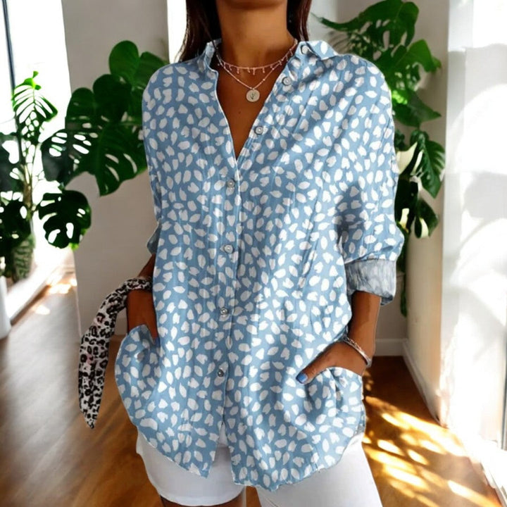 Carrol™ | Elegant bluse med kunstnerisk print
