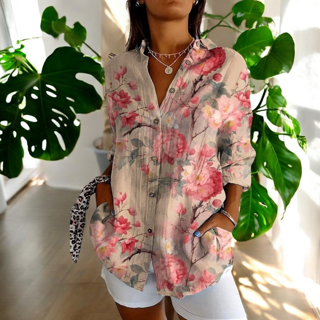 Carrol™ | Elegant bluse med kunstnerisk print