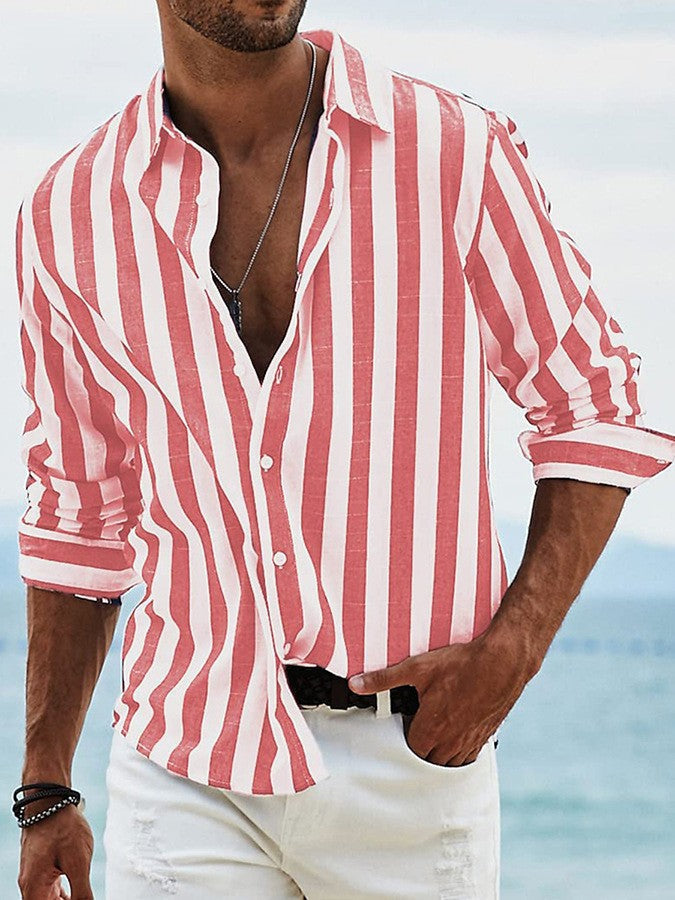 Brian™ | Elegant stribet skjorte