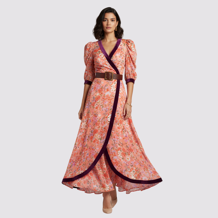 Rosalie™ | Elegant omslagskjole med romantisk print