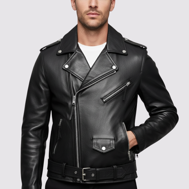 Antonio™ | Bikerjakke i læder