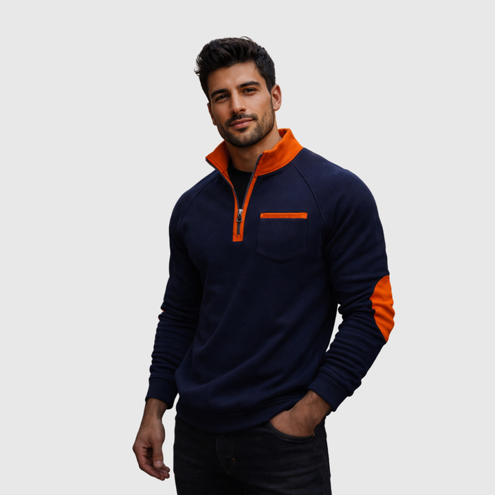 Tino™ | Sporty sweater med lynlås og lomme