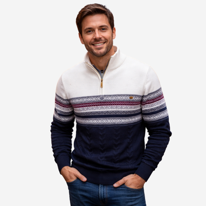 Davide™ | Vintertrøje med kvart lynlås