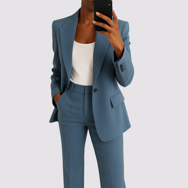 Suzan™ | Elegant damesæt med blazer og bukser
