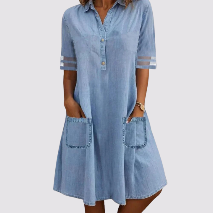 Jennie™ | Sommerkjole i denim med lommer