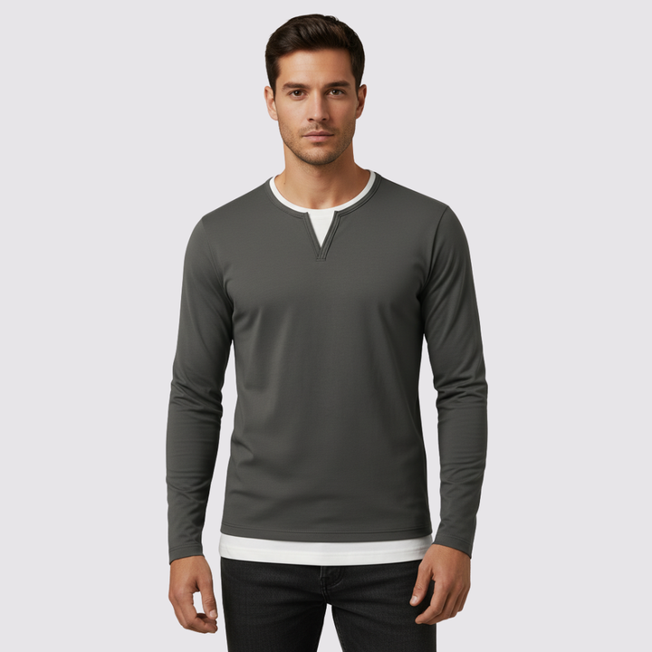 Carmin™ | Herrebluse med lange ærmer