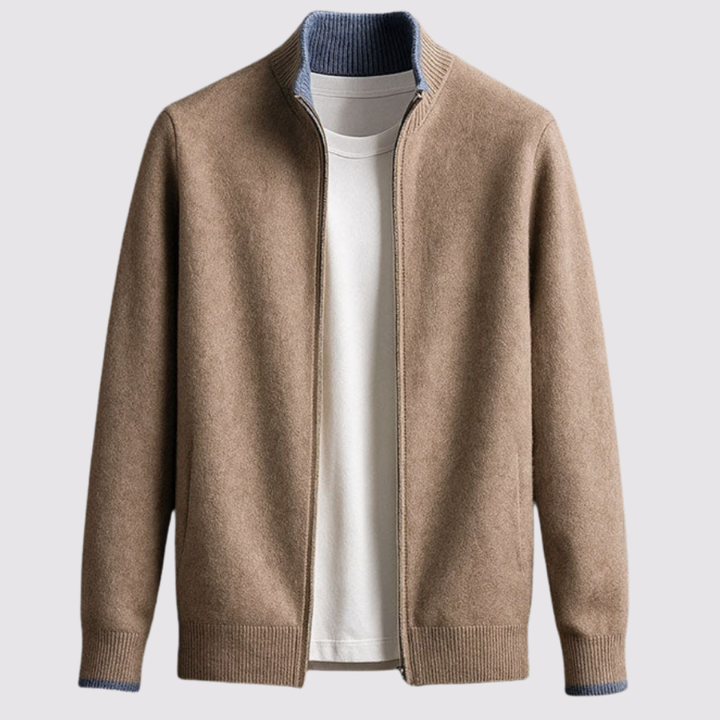 Daniele™ | Premium uldcardigan med lynlås