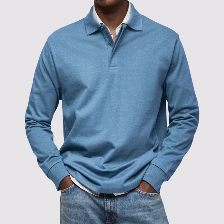 Gabriele™ | Afslappet polo med lange ærmer