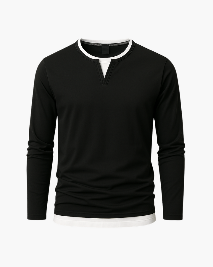 Carmin™ | Herrebluse med lange ærmer