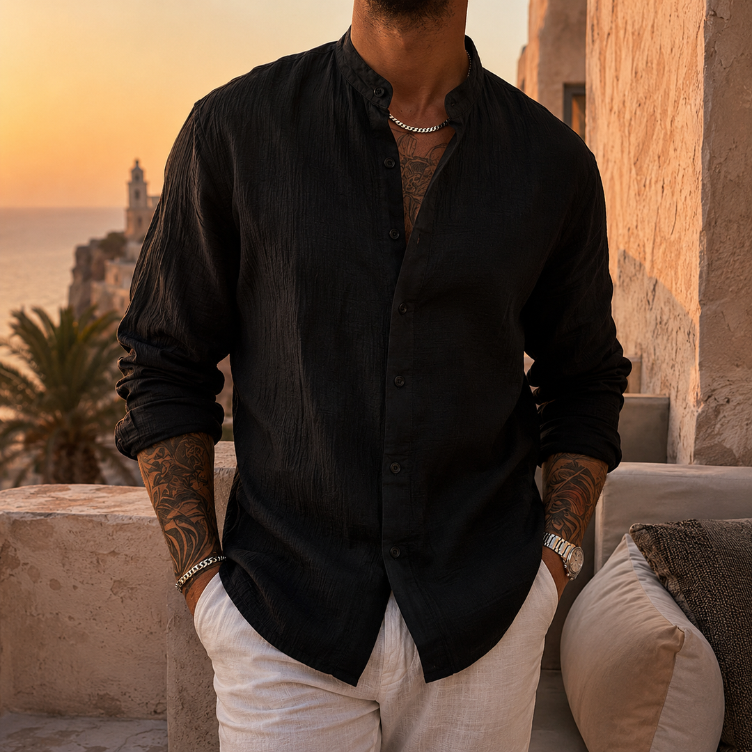 Daniel™ | Hørskjorte med knapper