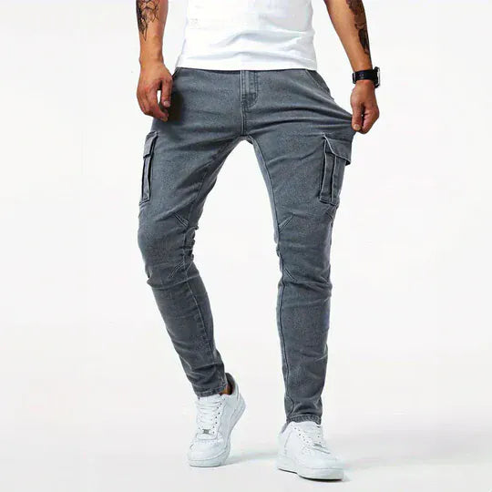 Arne™ | Cargo jeans med stretch