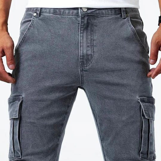 Arne™ | Cargo jeans med stretch