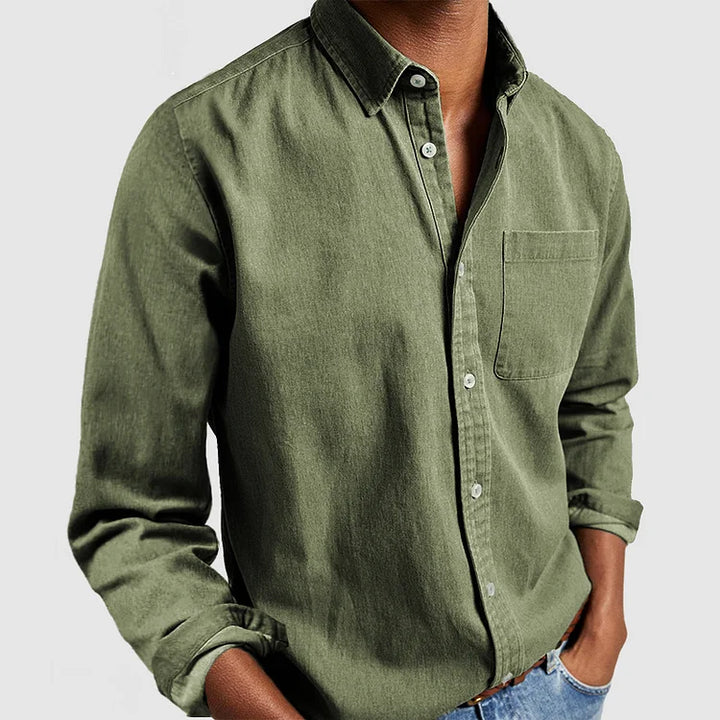 Lewis™ | Afslappet bluse i let bomuld