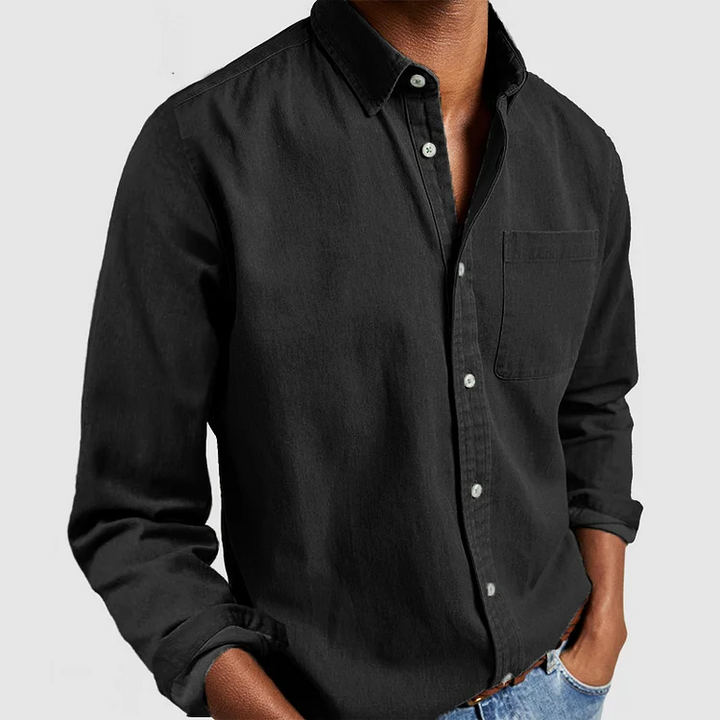 Lewis™ | Afslappet bluse i let bomuld