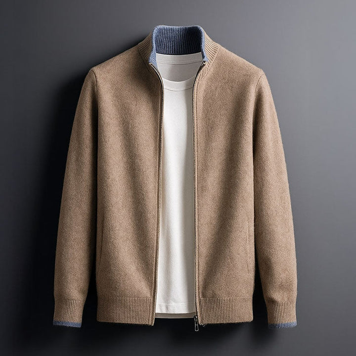 Daniele™ | Premium uldcardigan med lynlås
