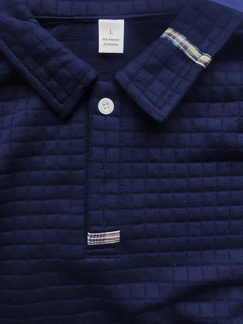 Emilio™ | Struktureret langærmet polo