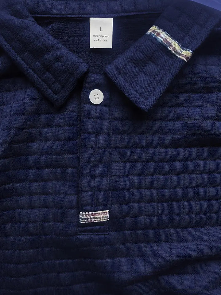 Emilio™ | Struktureret langærmet polo