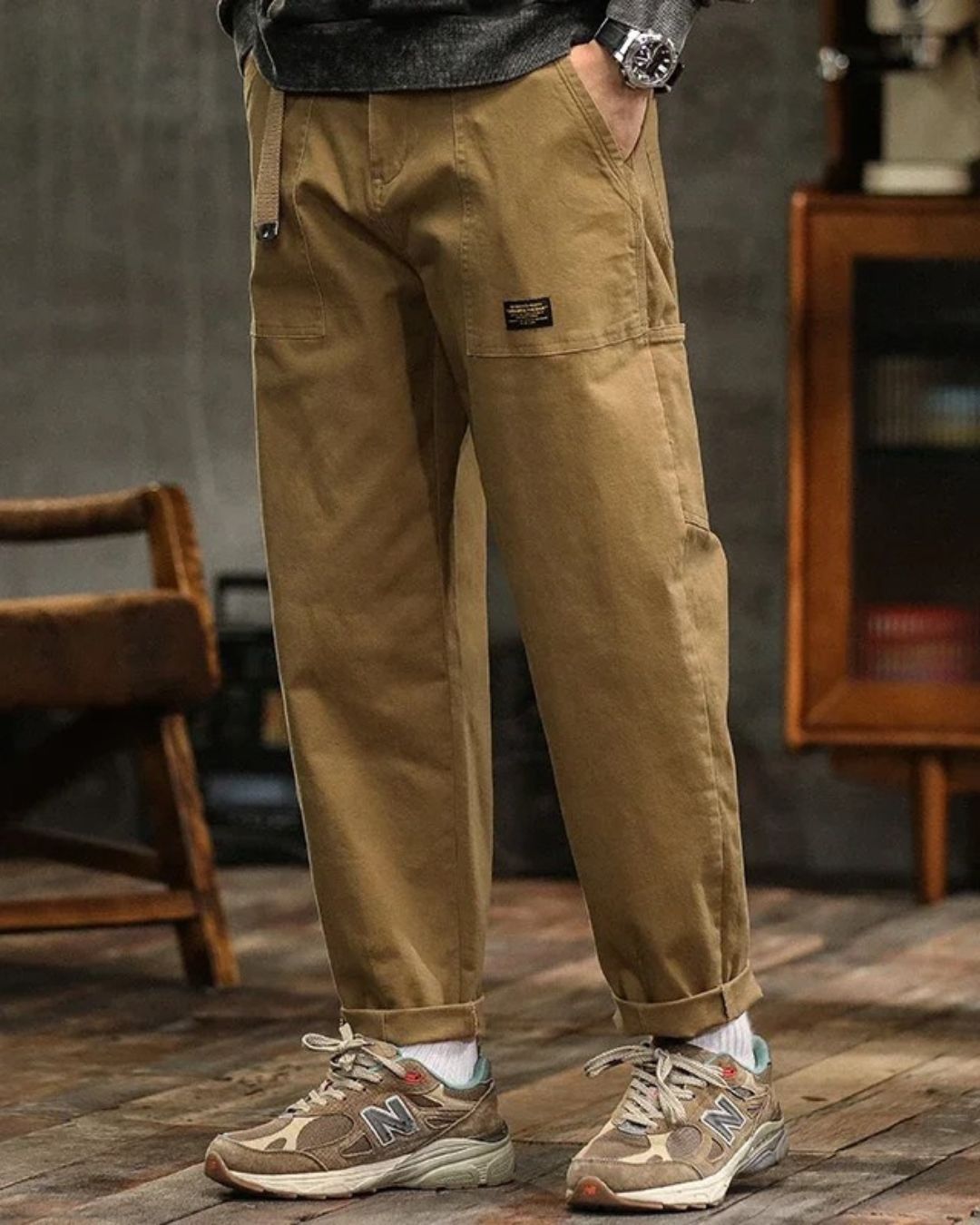 Riccardo™ | Vintage cargo-bukser i bomuld