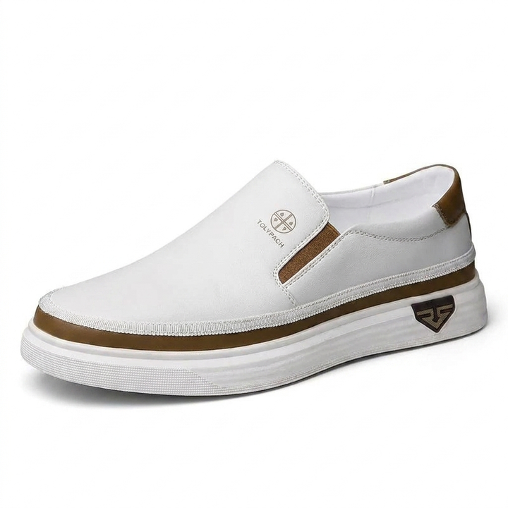 Aksel™ | Sorte slip-on lædersneakers