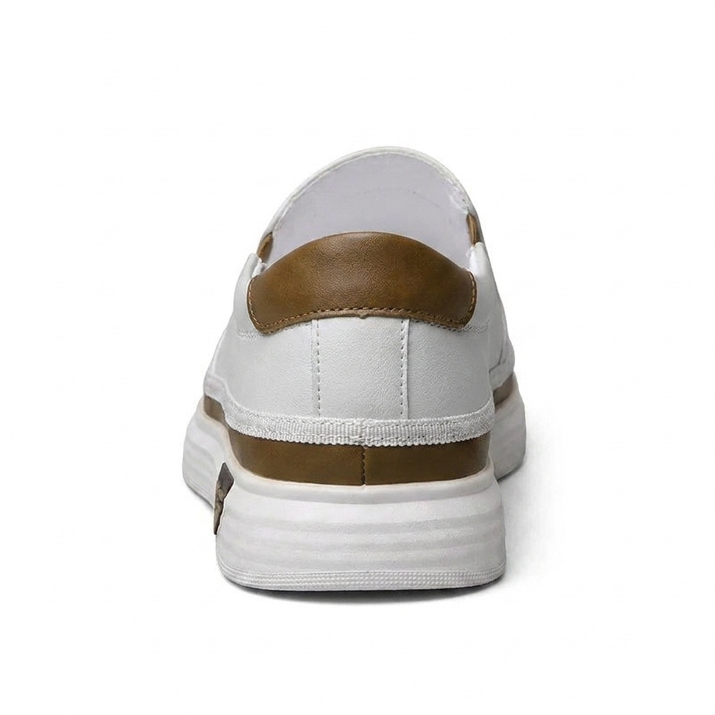Aksel™ | Sorte slip-on lædersneakers