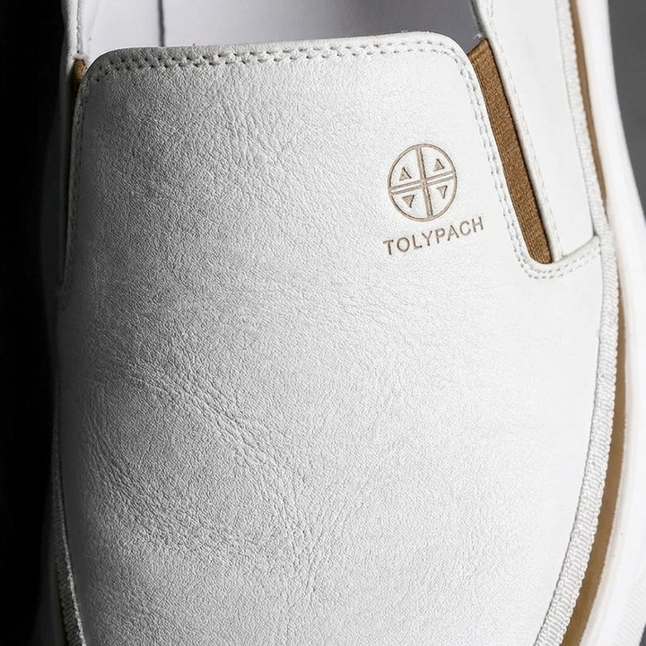 Aksel™ | Sorte slip-on lædersneakers