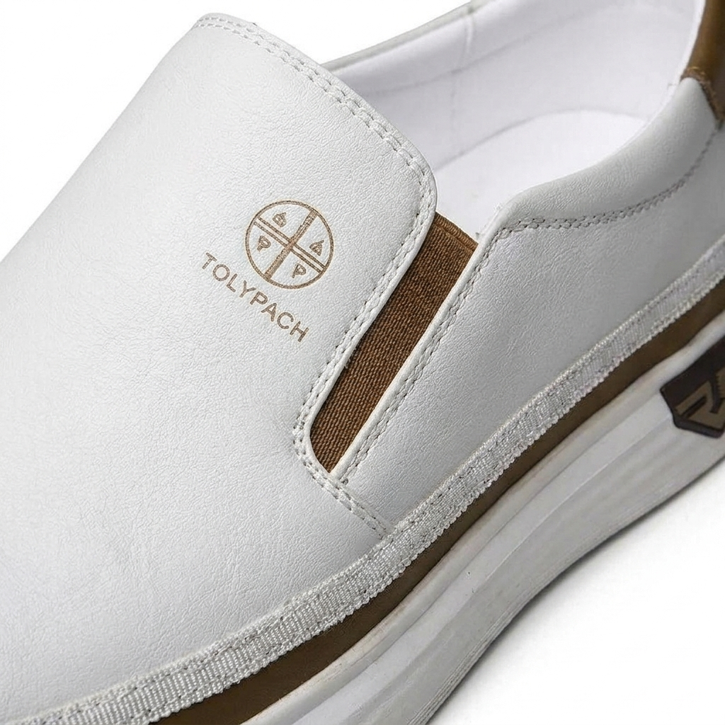 Aksel™ | Sorte slip-on lædersneakers