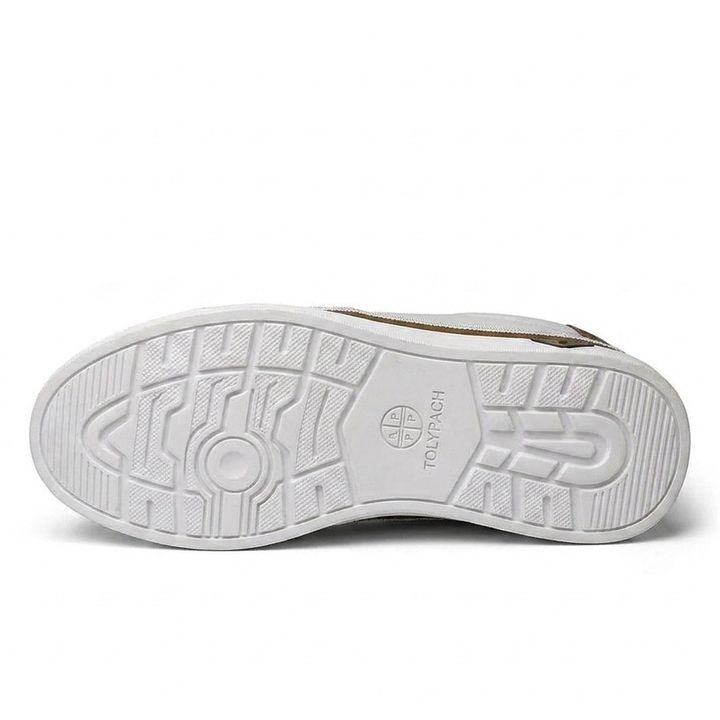 Aksel™ | Sorte slip-on lædersneakers