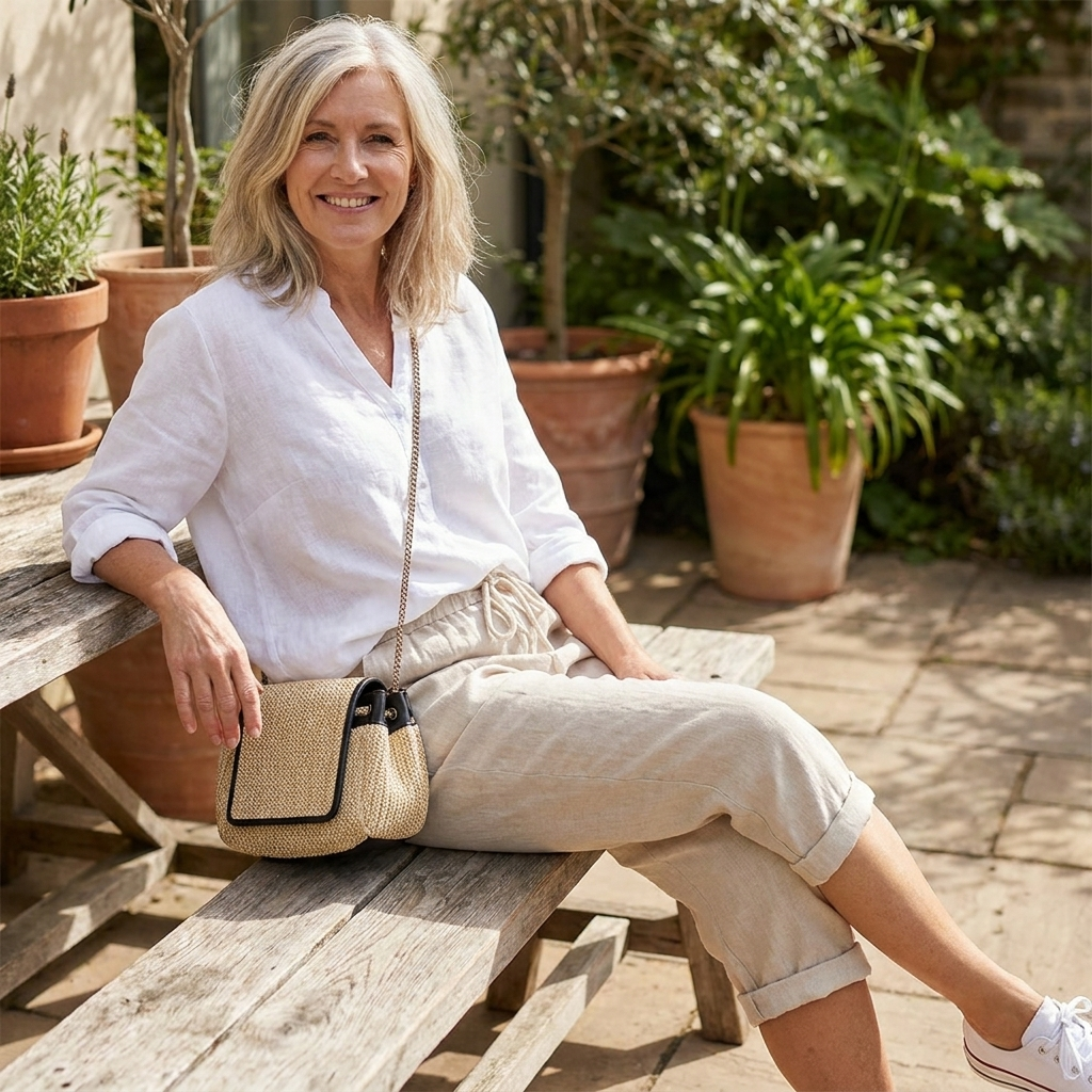 Heidi™ | Shorts i bomuld og hør