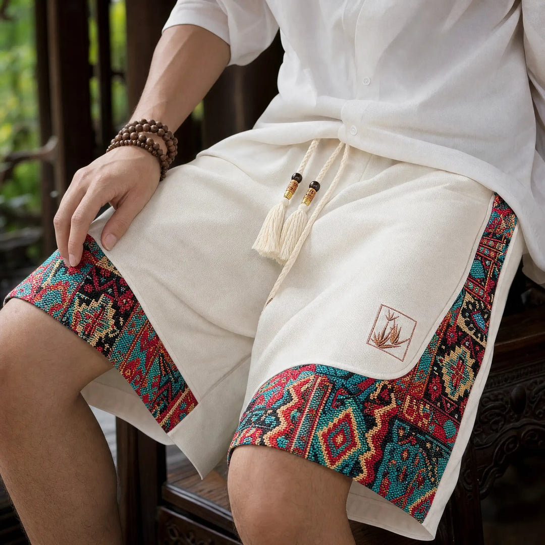 Matteo tapestry-shorts broderi