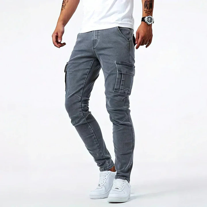 Arne™ | Cargo jeans med stretch