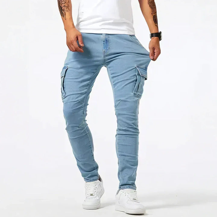 Arne™ | Cargo jeans med stretch