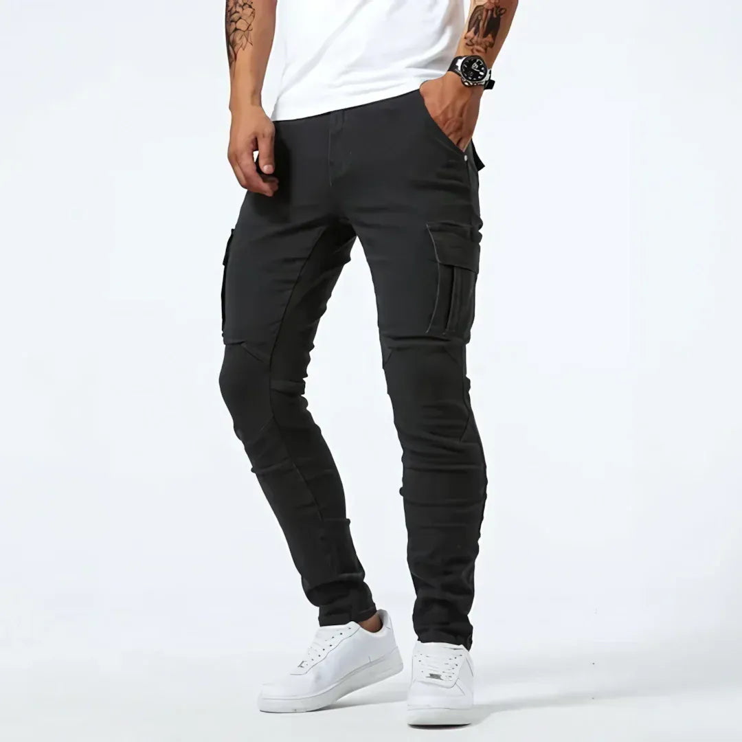 Arne™ | Cargo jeans med stretch