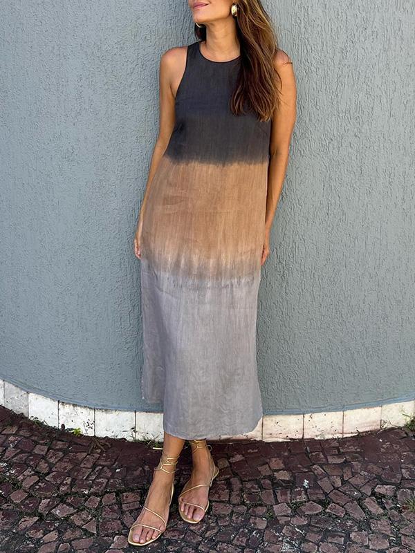 Mila™ | Elegant lang kjole i sommerlige nuancer